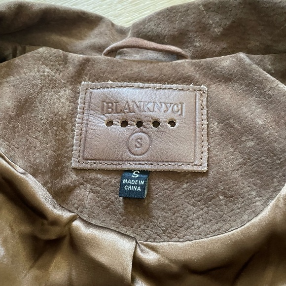 Blank NYC Brown Leather Jacket - Picture 2 of 15